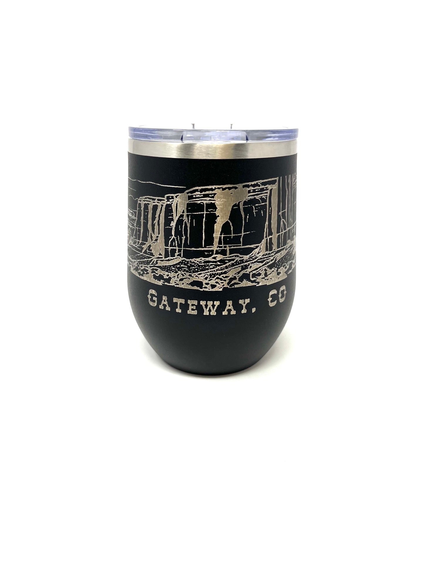 12 oz Stemless Wine Tumbler w-Slot Lid