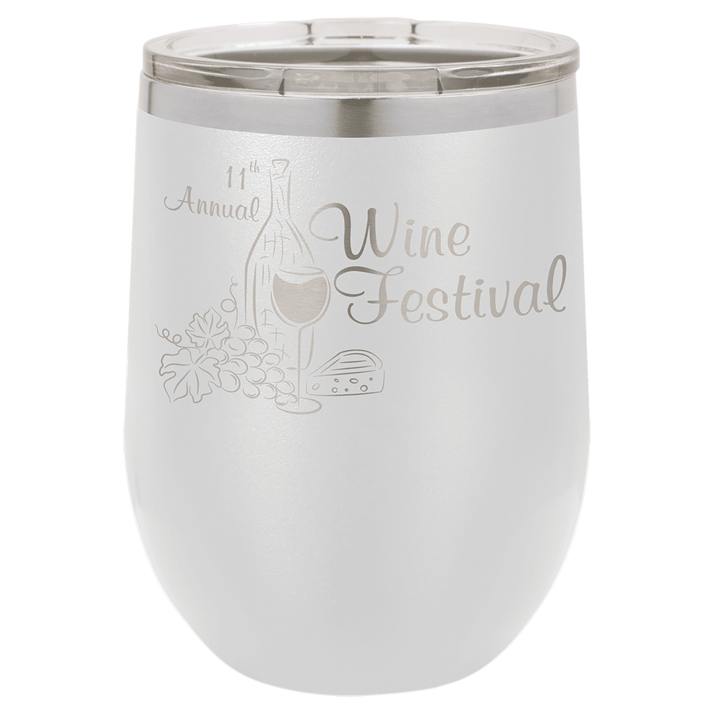 12 oz Stemless Wine Tumbler w-Slot Lid