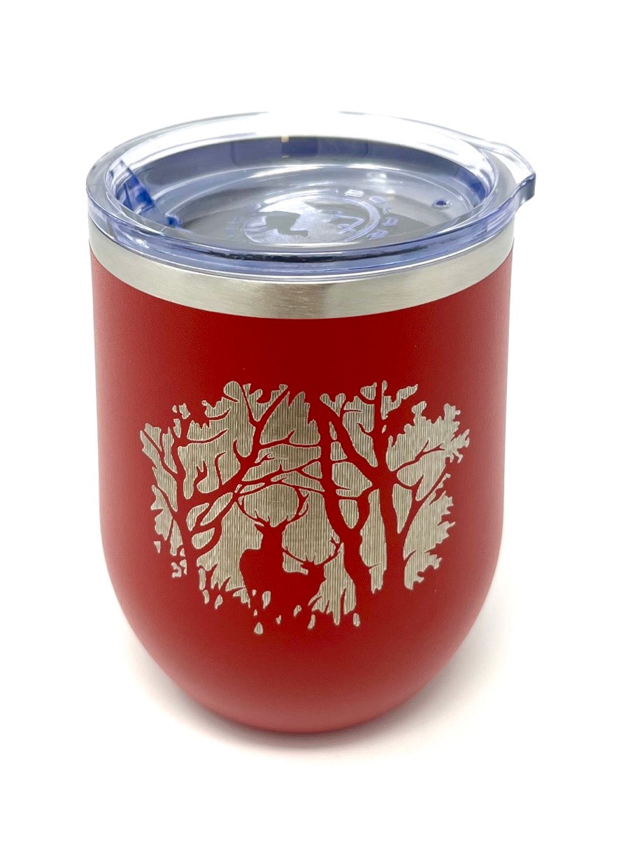 12 oz Stemless Wine Tumbler w-Slot Lid
