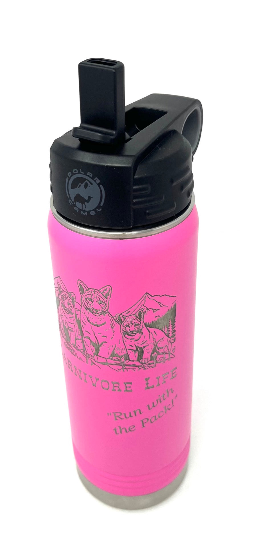 20 oz Water Bottle - Carnivore Life - Mountain Lion Pack