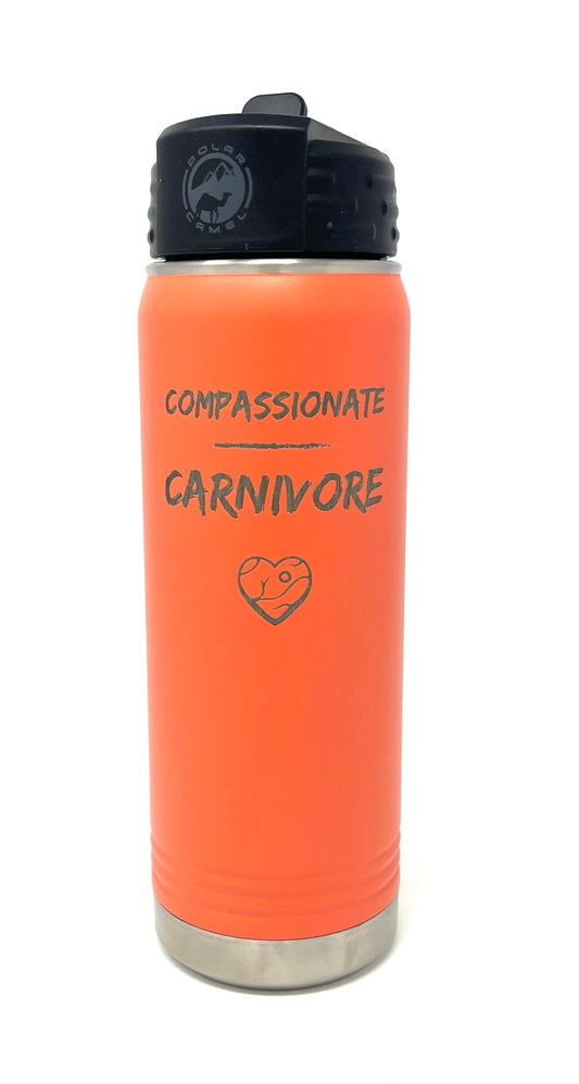20 oz Water Bottle - Compassionate Carnivore