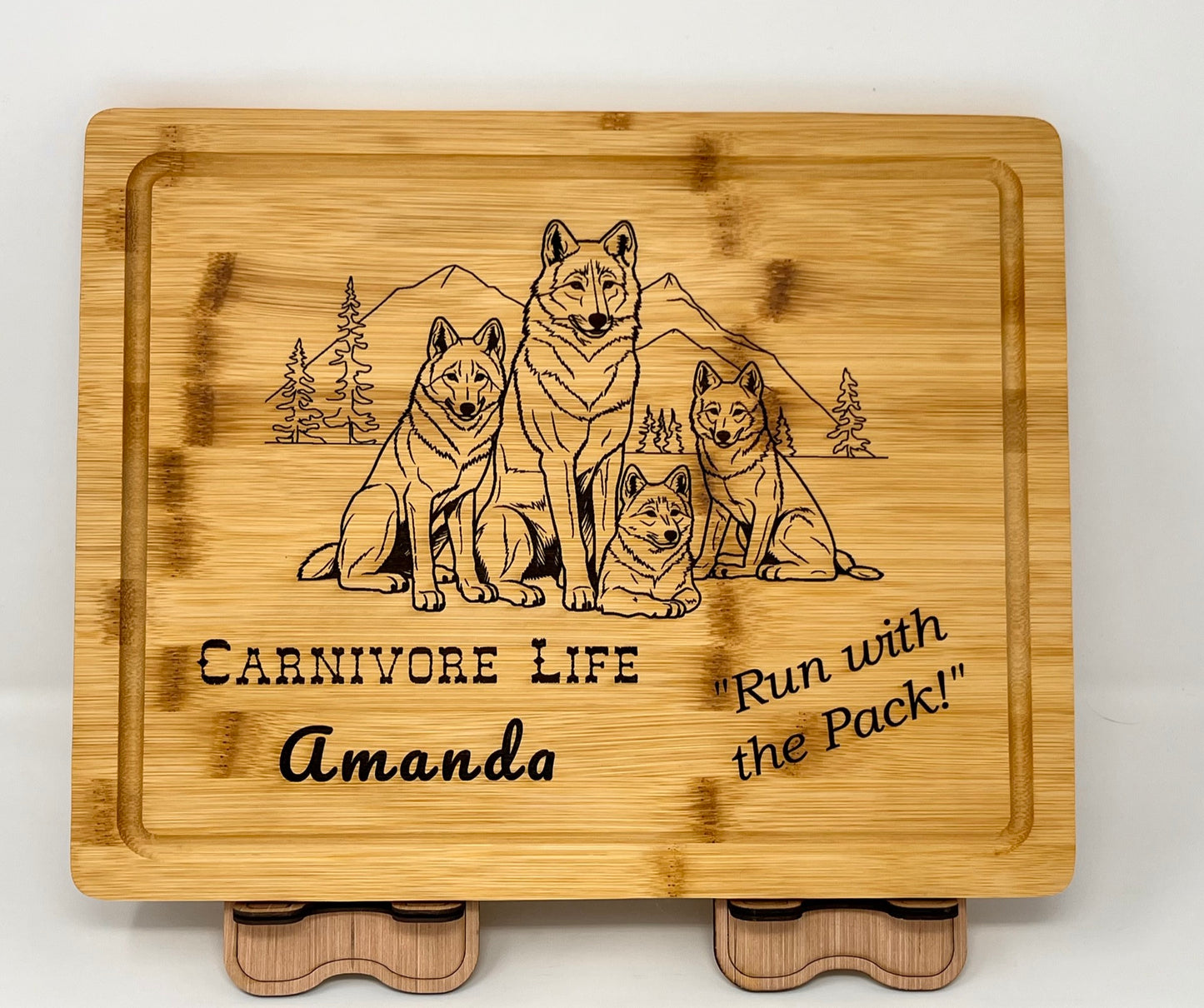 Cutting/Serving Board with Carnivore Logo Options