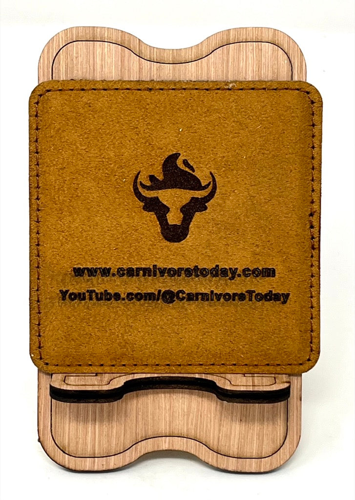 Carnivore Today Leatherette Coasters