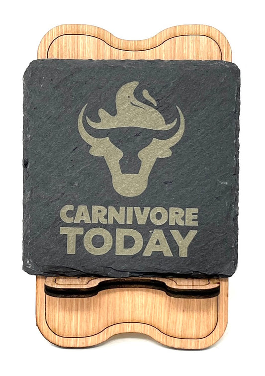 Carnivore Today Slate Coasters