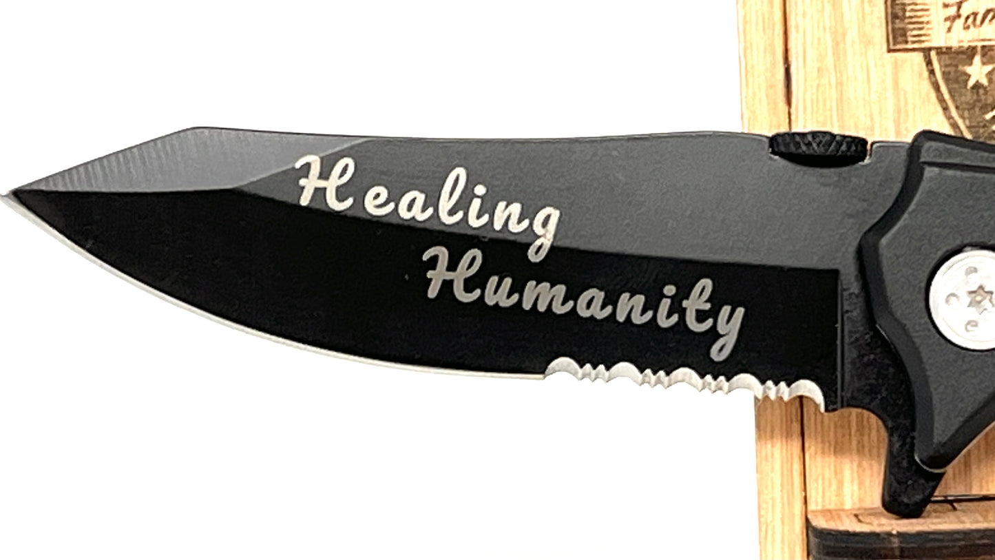 Healing Humanity Pocket Knife