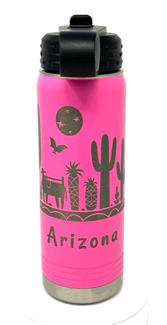 20 oz Water Bottle - Southwest Design #7